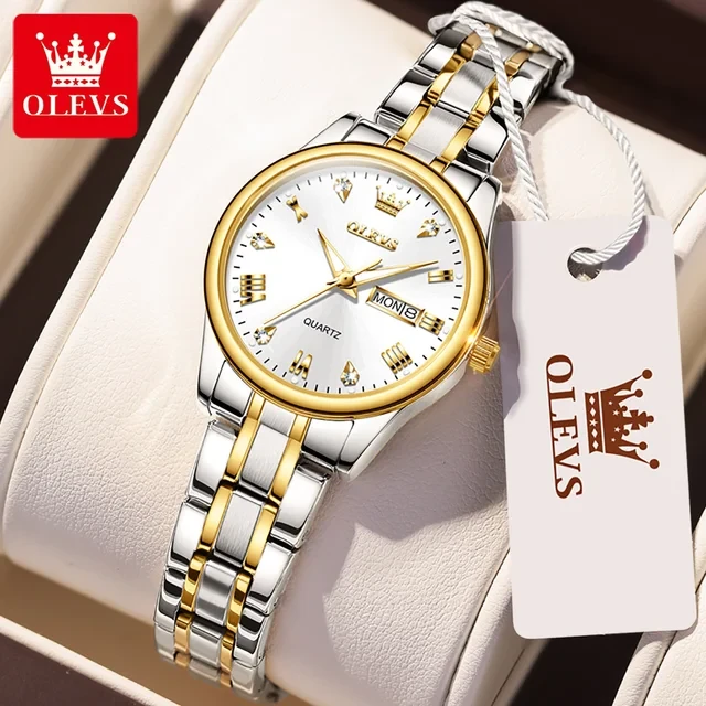 Olevs 5563 – Silver Women (cream dial)